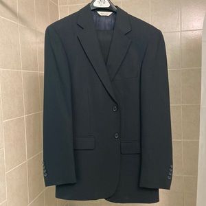 Black wool suit jacket w/ pants